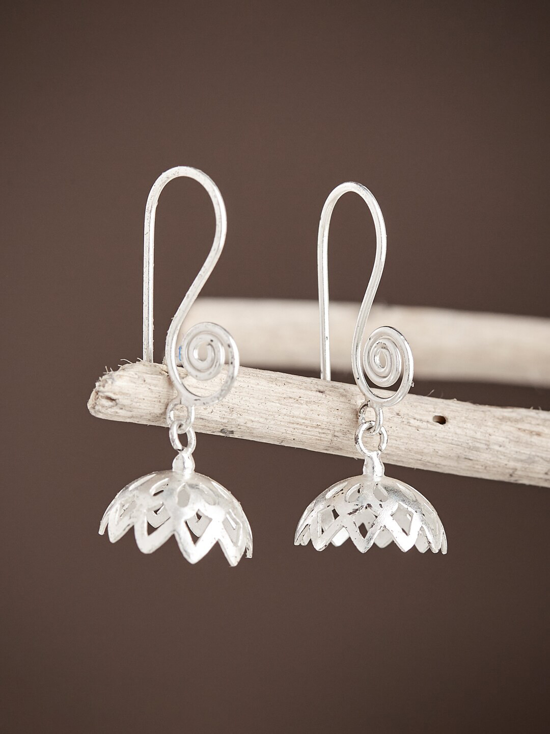 

Fabindia Silver Plated Contemporary Drop Earrings