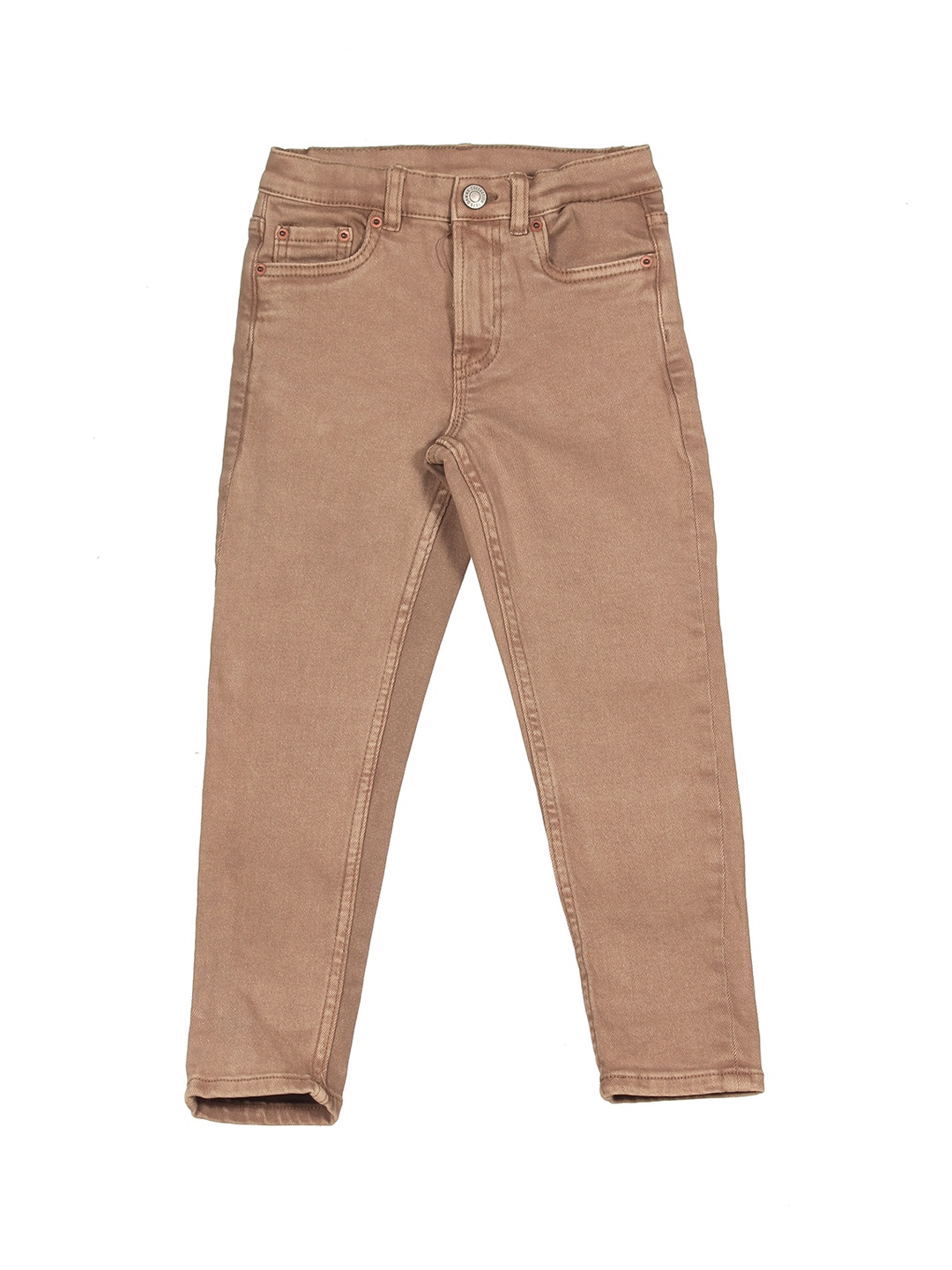 

Lil Lollipop Kids Slim Fit Pure Cotton Jeans, Beige