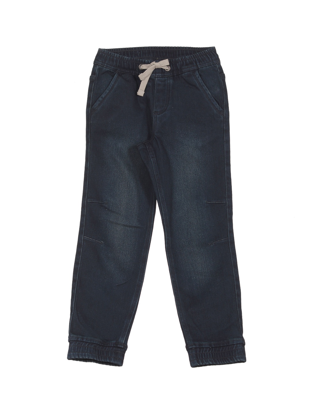

Lil Lollipop Kids Straight Fit Light Fade Pure Cotton Joggers, Navy blue