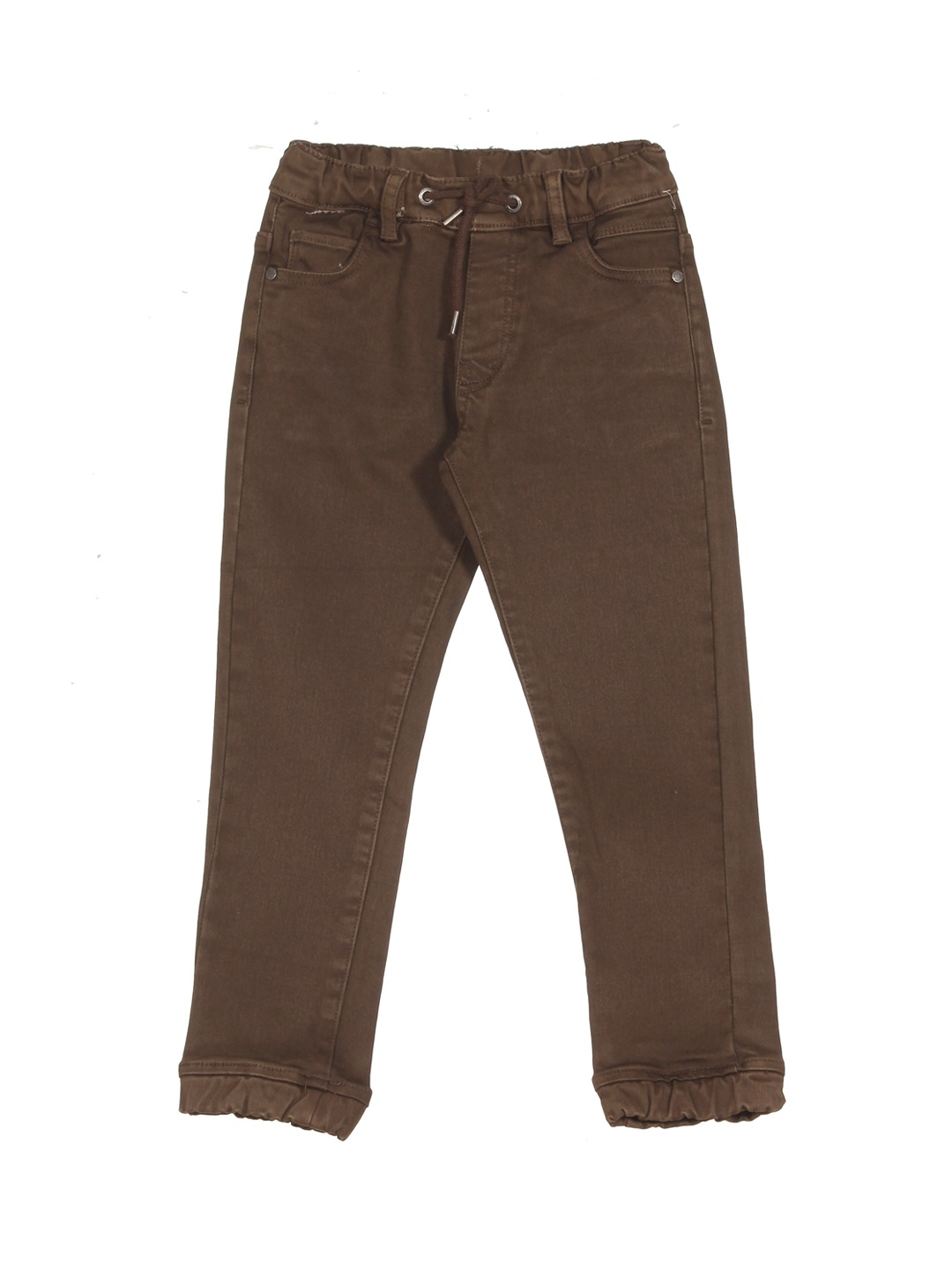 

Lil Lollipop Kids Straight Fit Pure Cotton Joggers, Brown