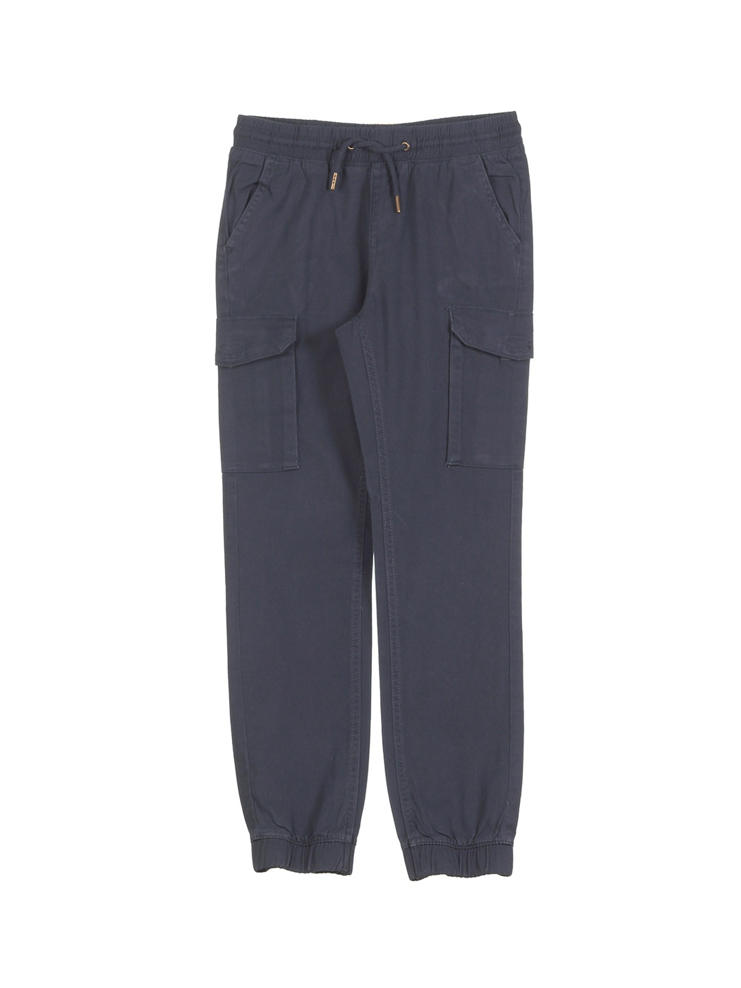 

Lil Lollipop Kids Straight Fit Pure Cotton Joggers, Navy blue