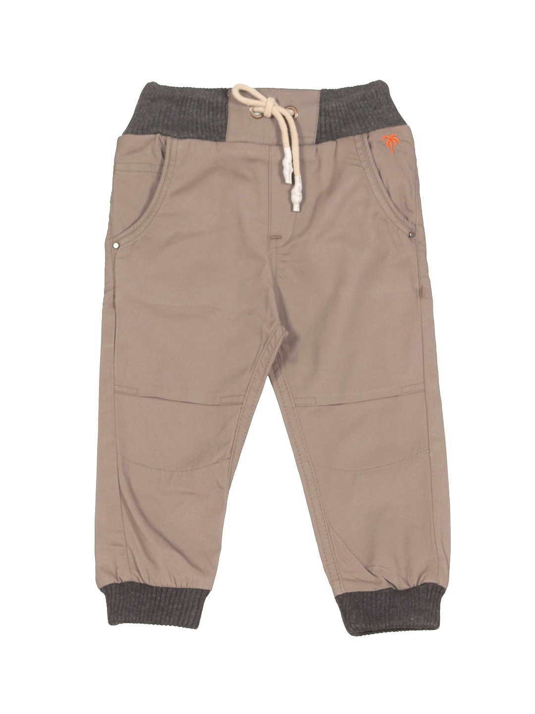 

Lil Lollipop Kids Straight Fit Pure Cotton Joggers, Brown