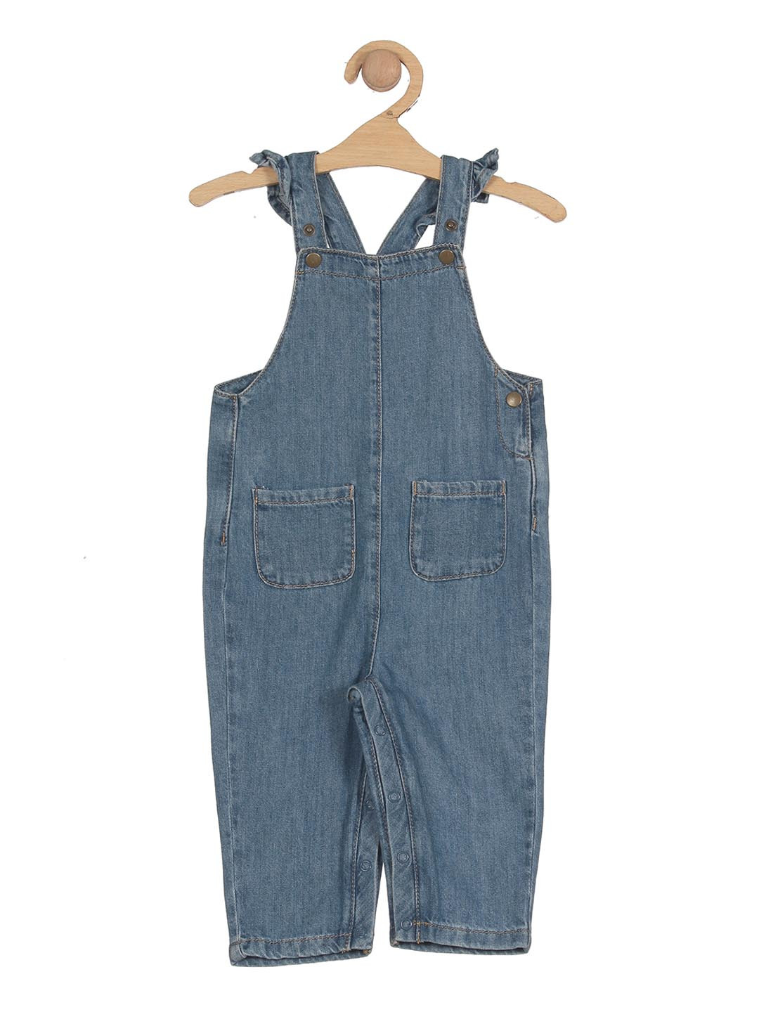 

Lil Lollipop Infant Relaxed-Fit Cotton Denim Dungaree, Blue