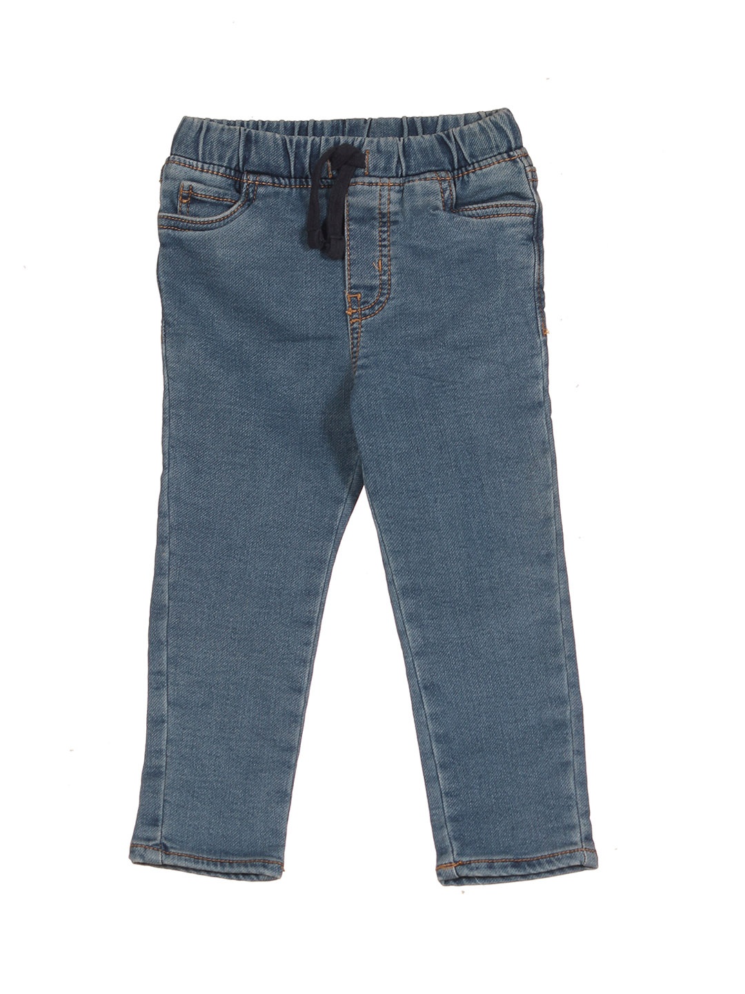 

Lil Lollipop Kids Slim Fit Light Fade Pure Cotton Jeans, Blue