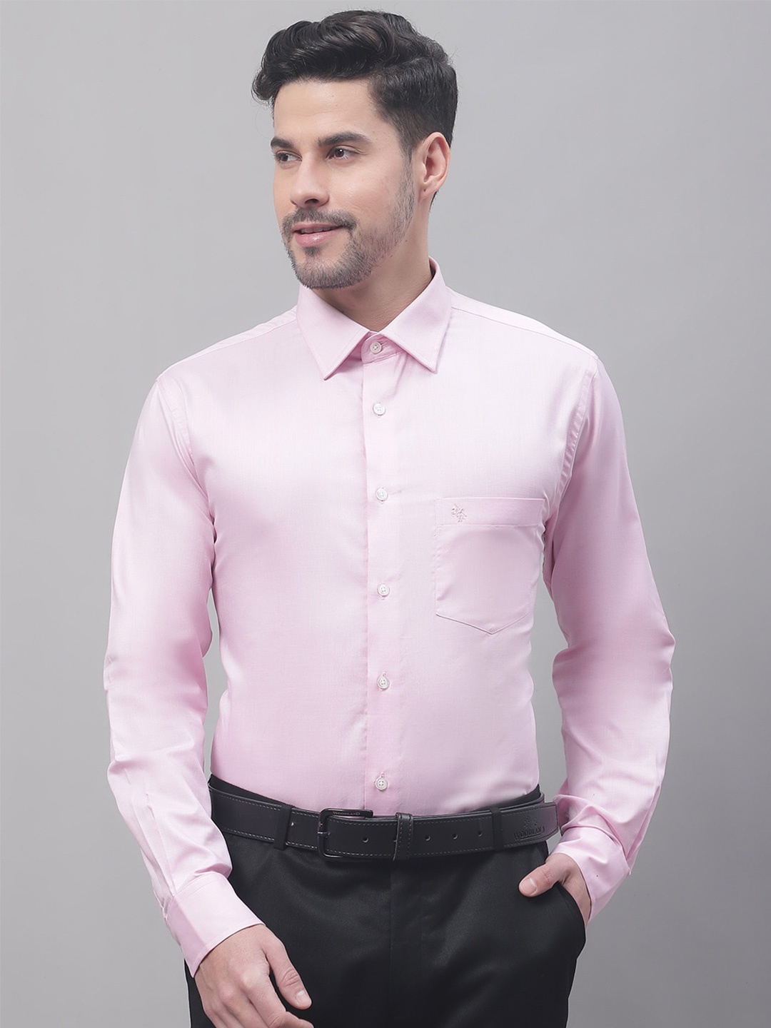 

Cantabil Men Formal Cotton Shirt, Pink