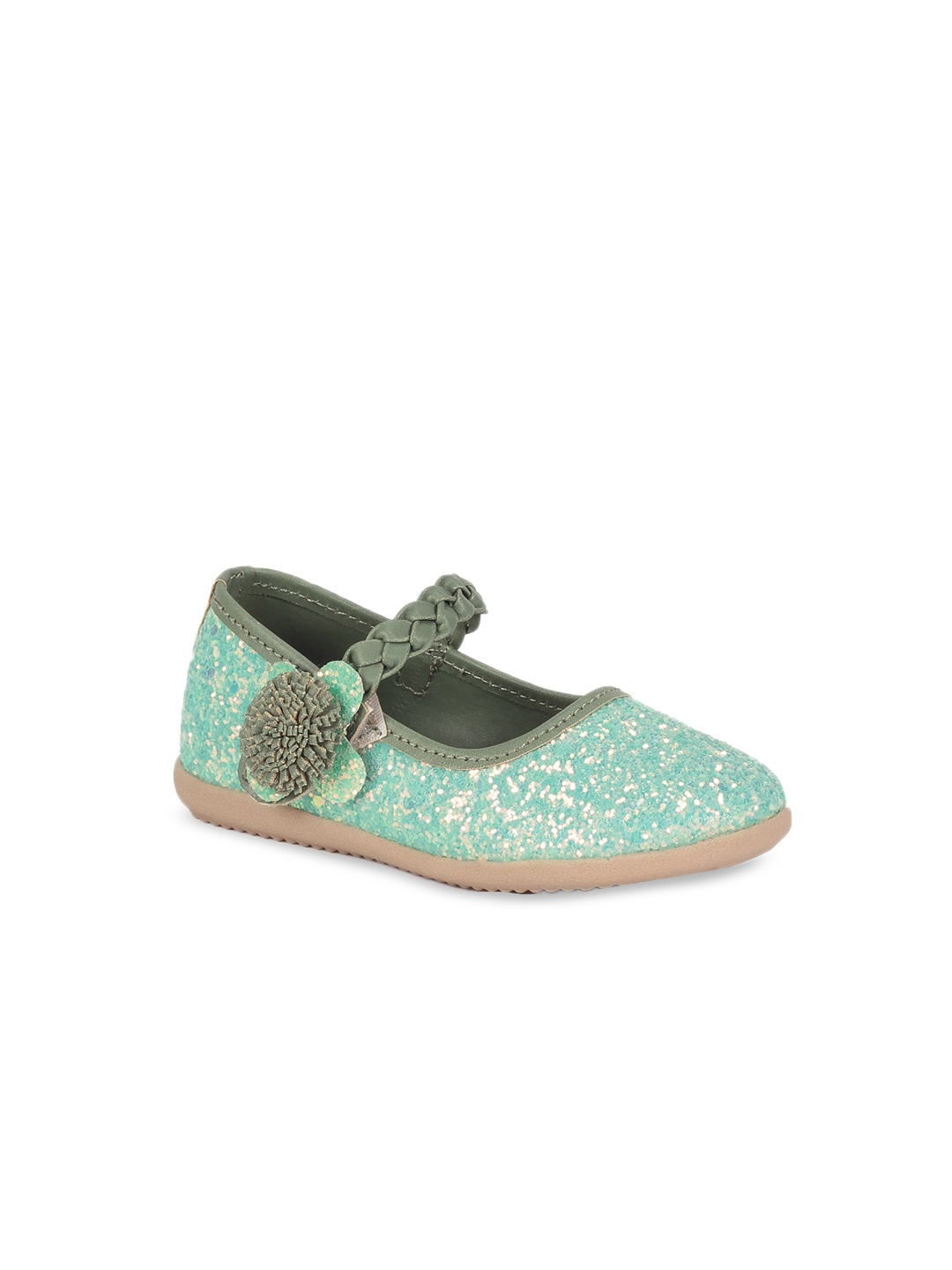 

Lil Lollipop Girls Embellished Ballerinas, Green