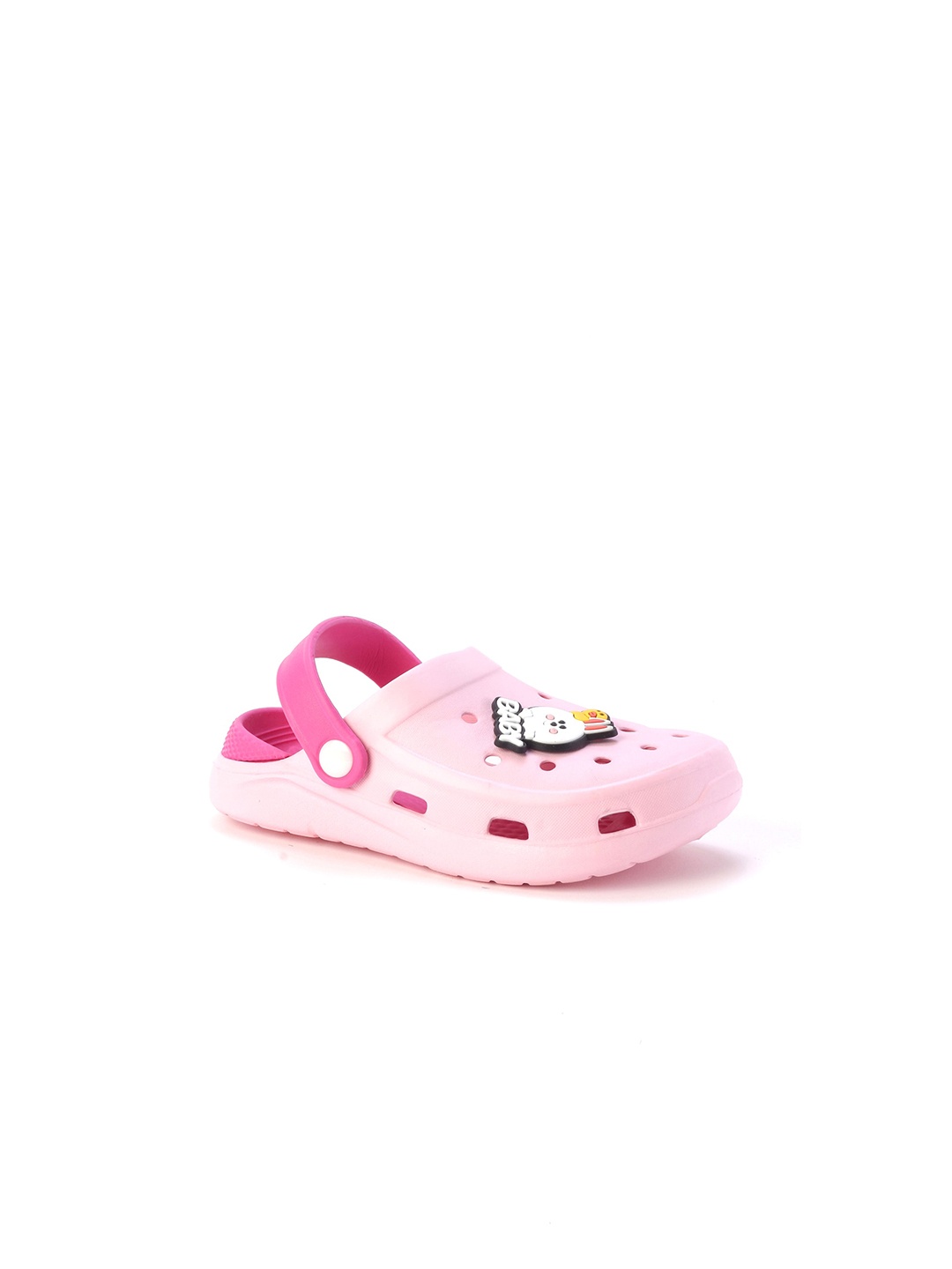 

Lil Lollipop Kids Bear Applique Anti-Slip Clogs, Pink