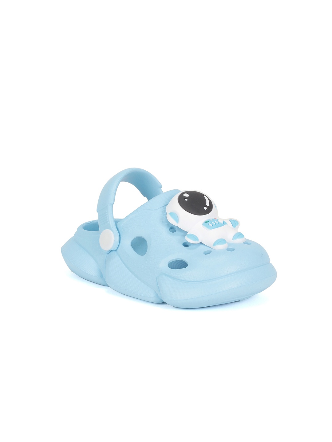 

Lil Lollipop Kids Astronaut Applique Clogs Sandals, Blue