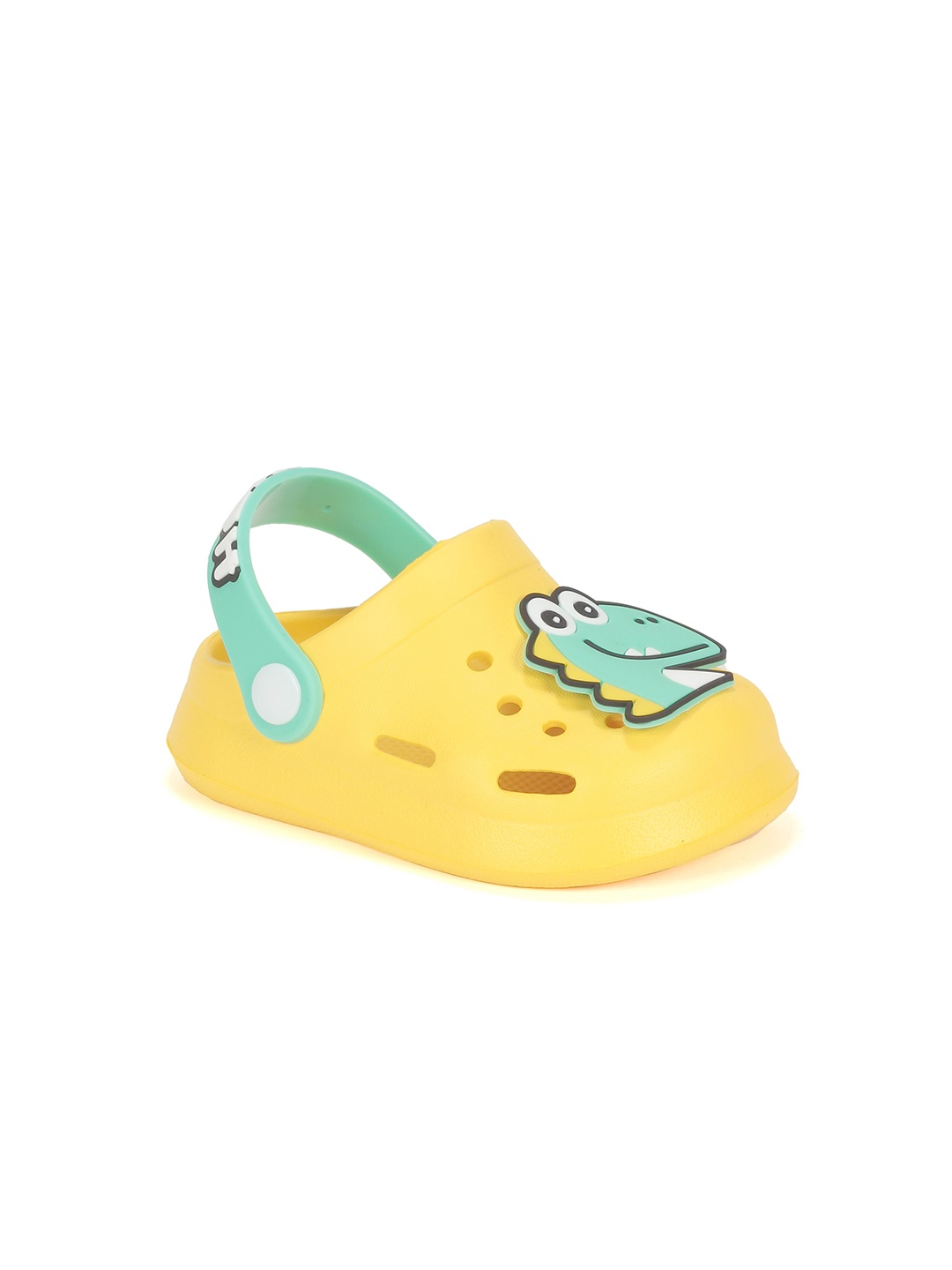 

Lil Lollipop Kids Dinosaur Applique Anti-Slip Clogs, Yellow