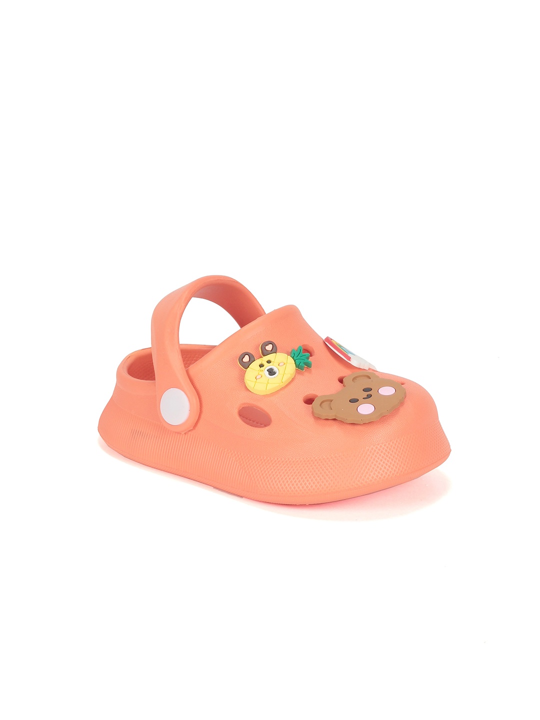 

Lil Lollipop Kids Applique Detail Anti-Slip Rubber Clogs, Orange
