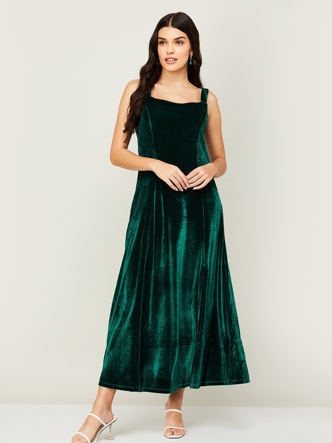

CODE by Lifestyle Square Neck Maxi Dress, Green