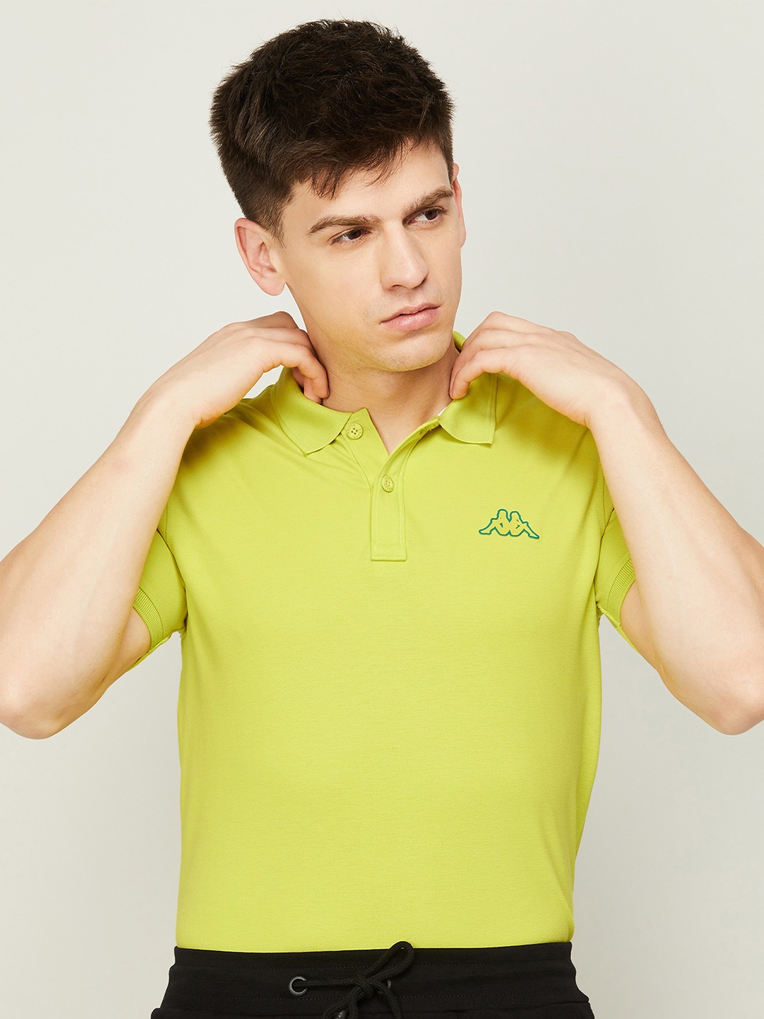 

Kappa Polo Collar Slim Fit T-shirt, Green