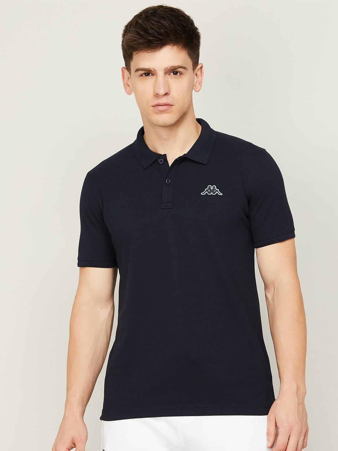 

Kappa Polo Collar Slim Fit T-shirt, Navy blue