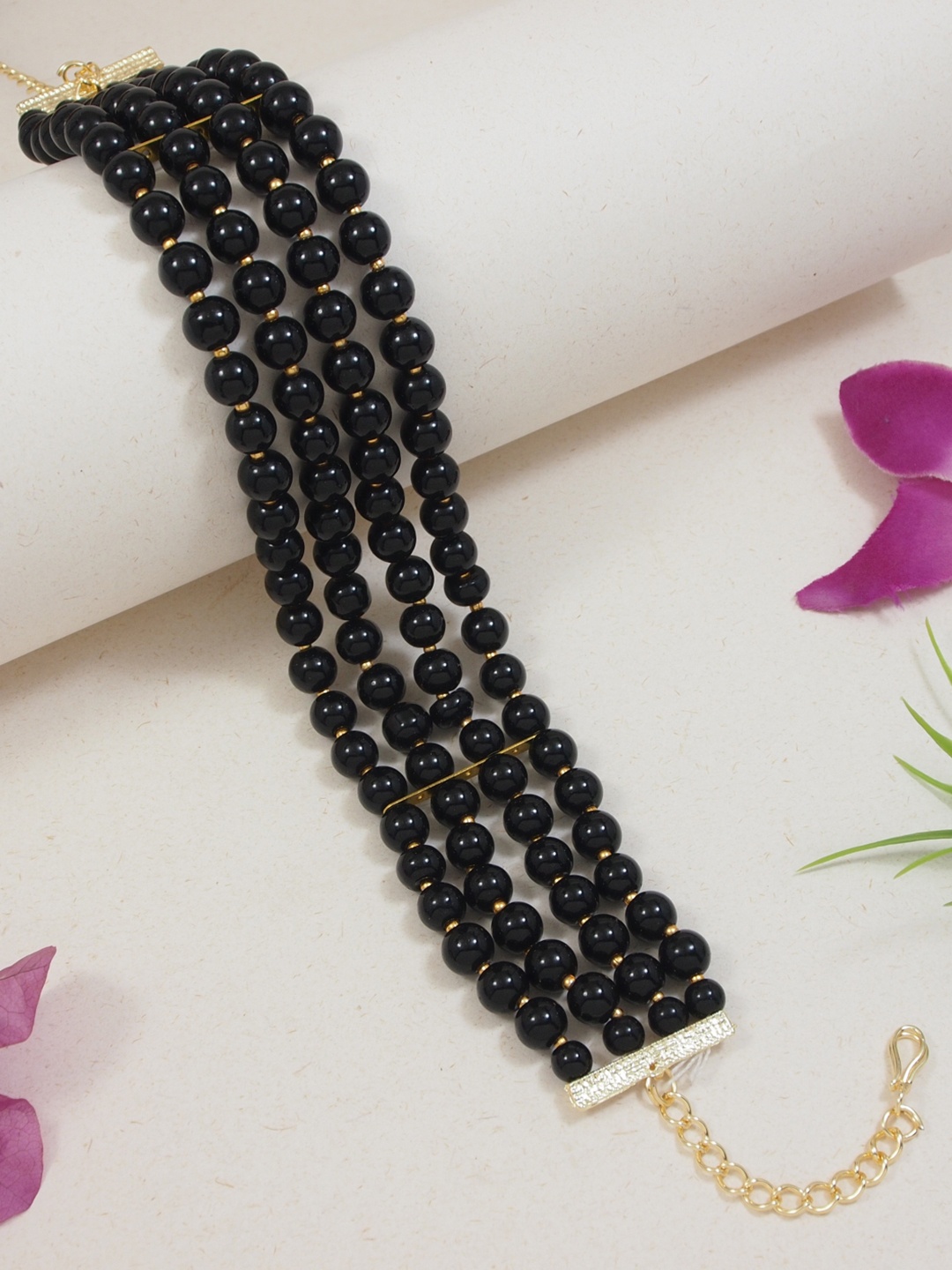 

I Jewels Women Gold-Plated Choker Necklace