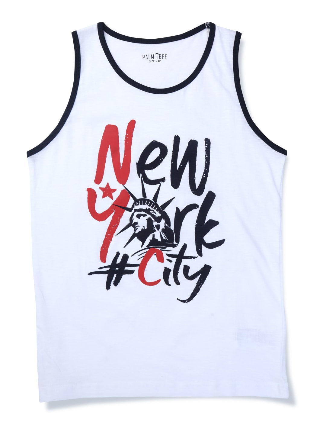 

Gini and Jony Boys Typography Printed Cotton T-shirt, White