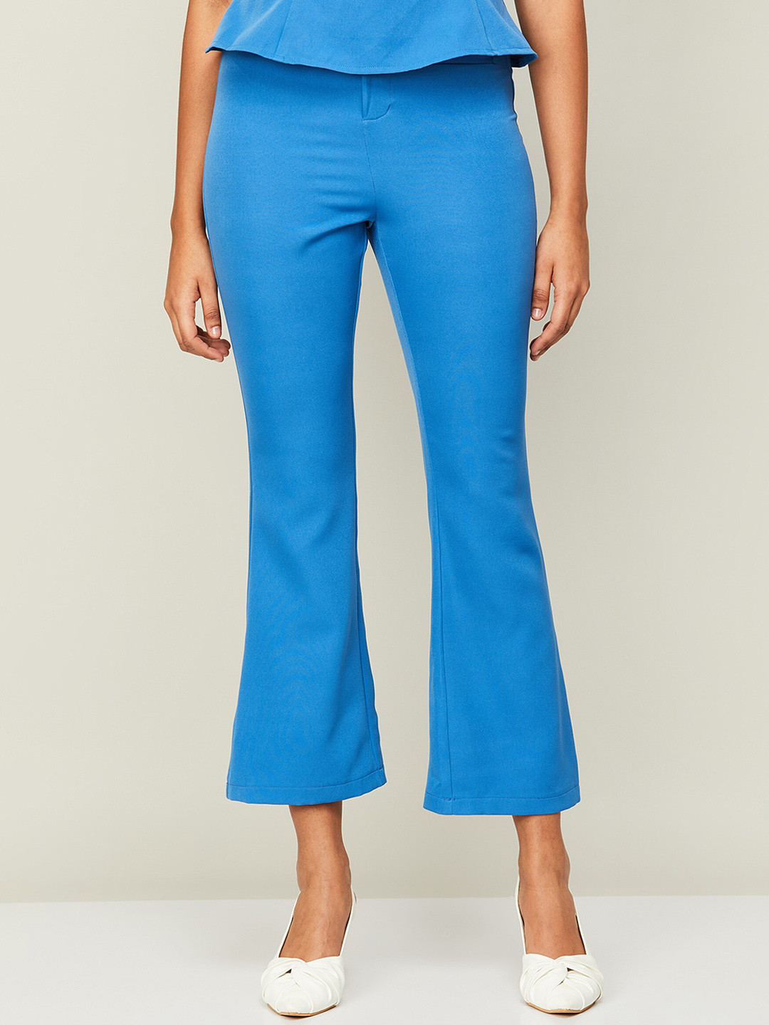 

CODE by Lifestyle Women Bootcut Trousers, Blue