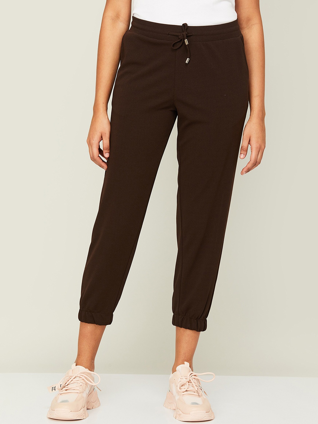 

Fame Forever by Lifestyle Women Casual Joggers, Brown