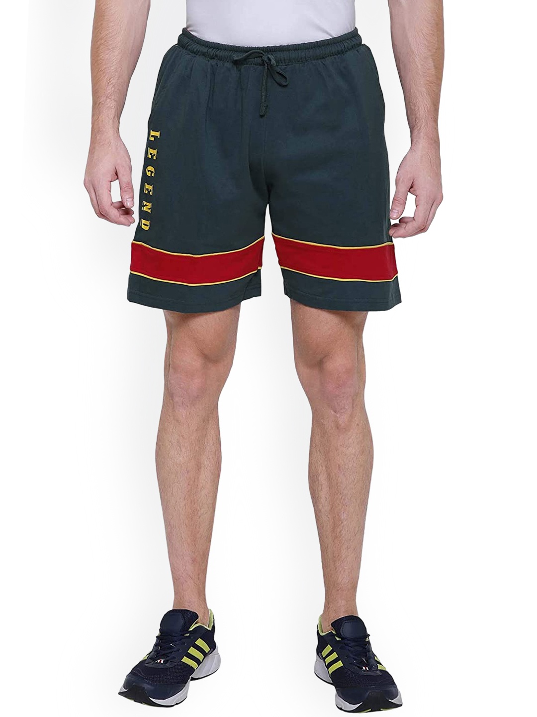 

PROTEENS Men Cotton Sports Shorts, Green