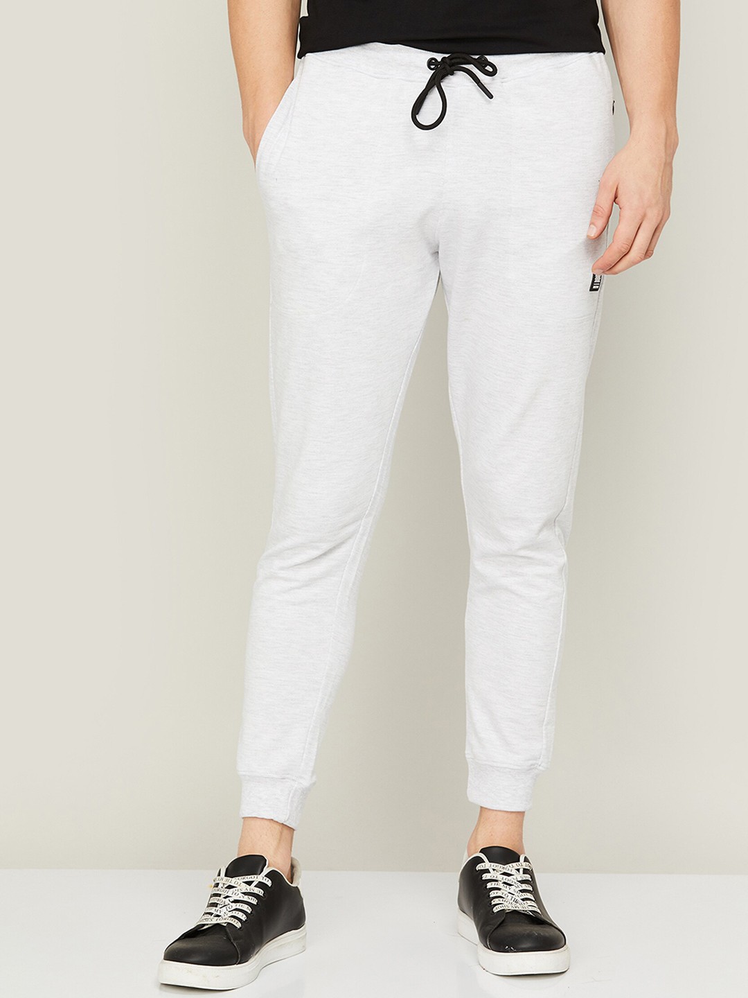 

Forca by Lifestyle Men Cotton Slim-Fit Joggers, White
