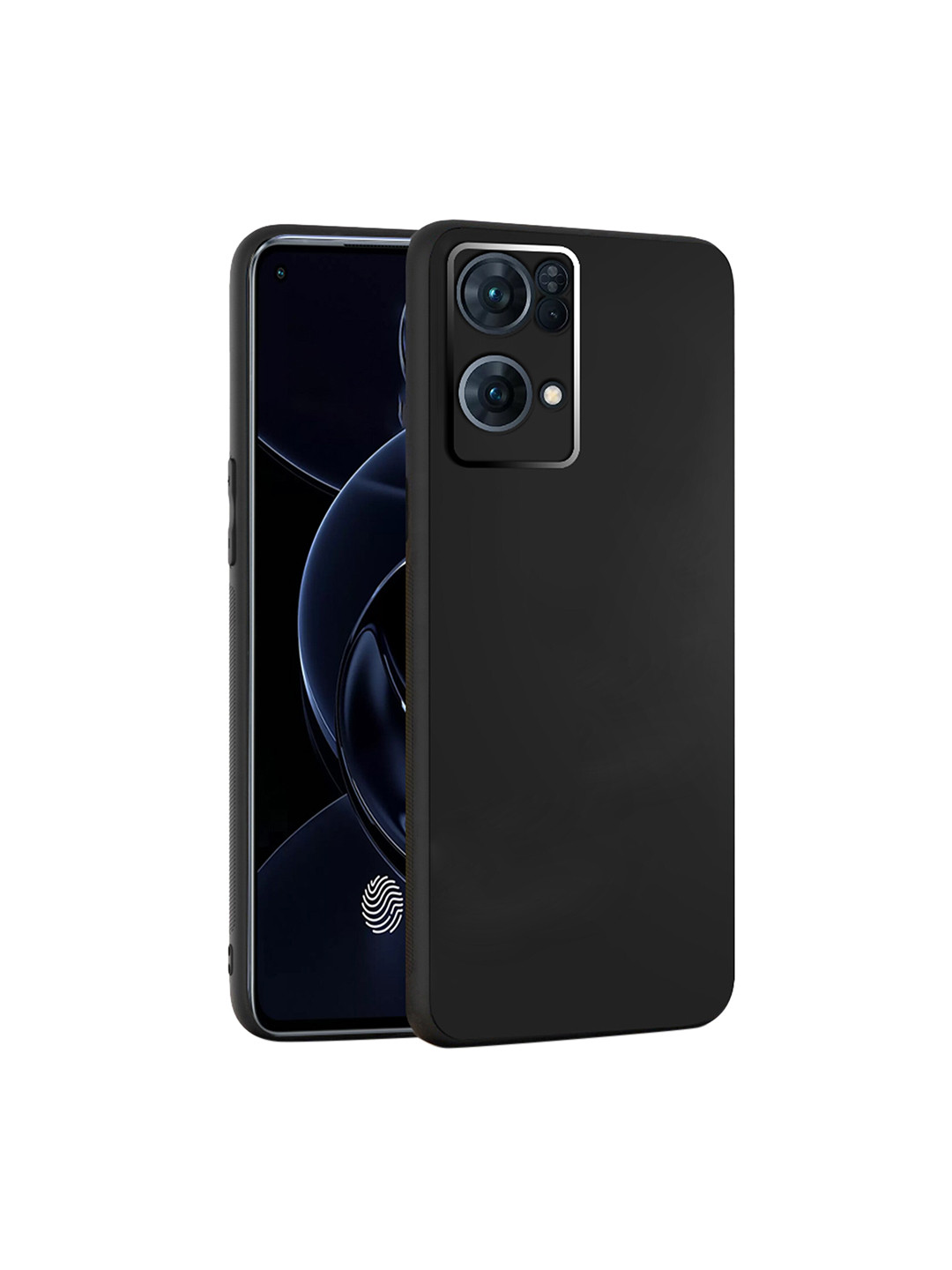 

Karwan Oppo Reno7 Pro 5G Shock Proof Phone Back Cover, Black