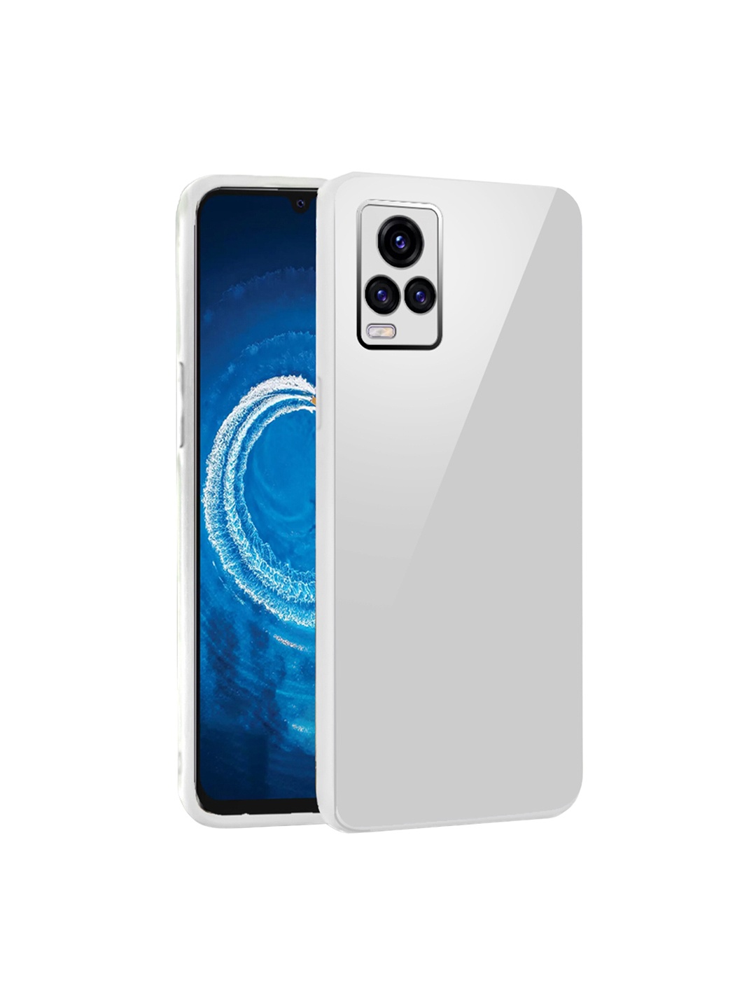 

Karwan Vivo V20 Shock Proof Phone Back Cover, White