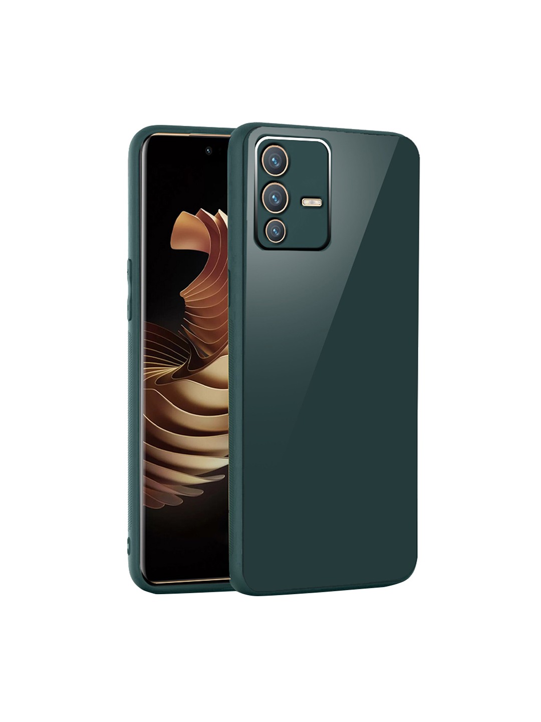 

Karwan Vivo V23 5G Shock Proof Phone Back Cover, Green