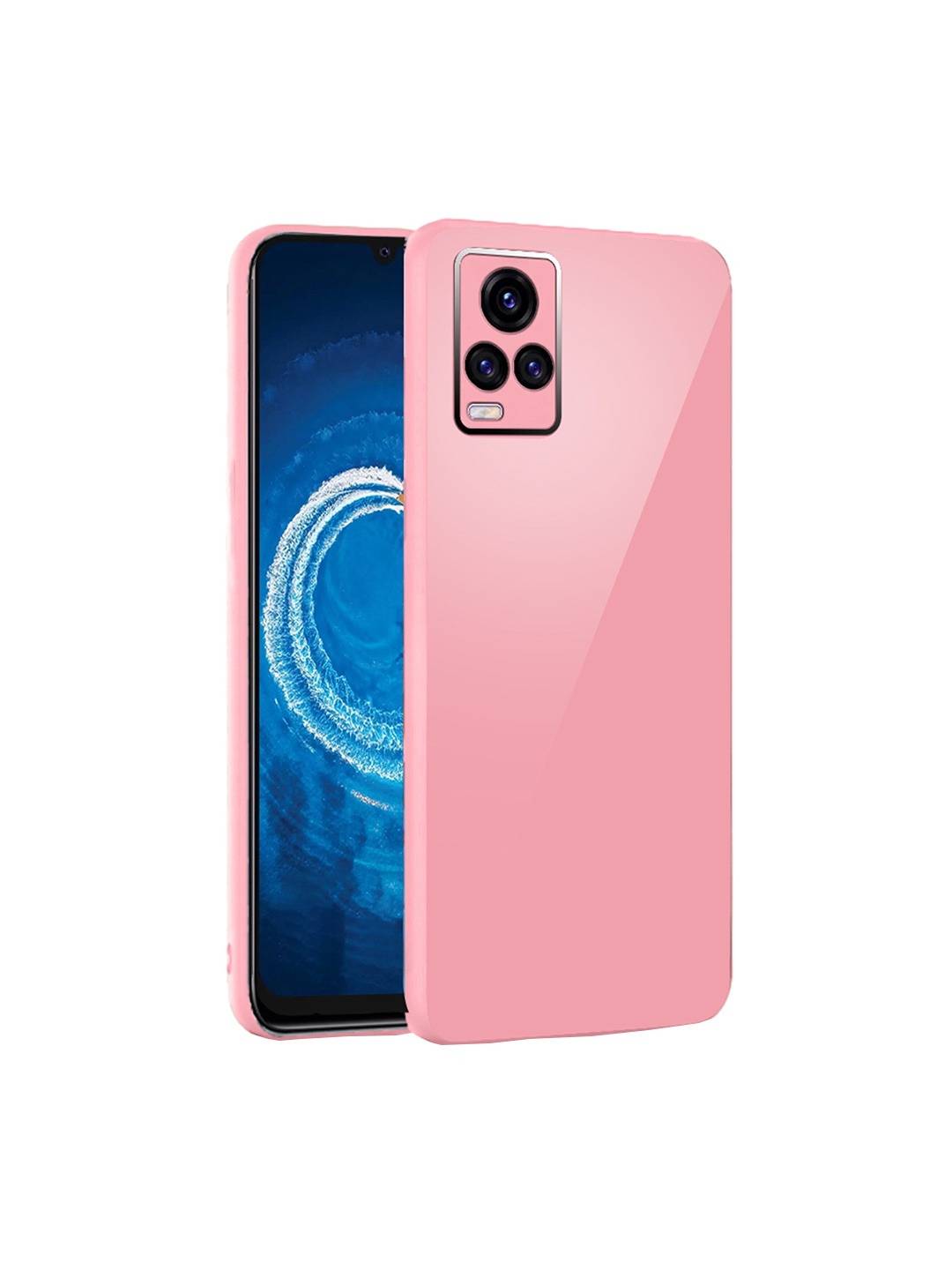 

Karwan Vivo V20 Pro Shock Proof Phone Back Cover, Pink