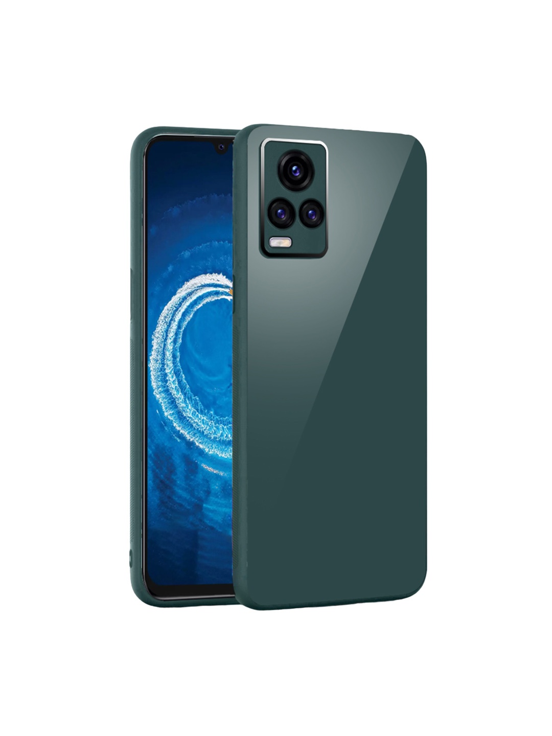 

Karwan Vivo V20 Pro Shock Proof Phone Back Cover, Green