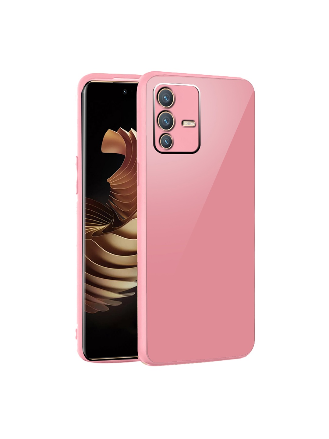 

Karwan Vivo V23 Pro 5G Shock Proof Phone Back Cover, Pink