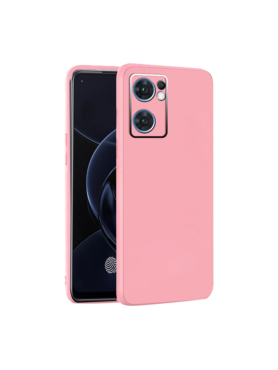 

Karwan Oppo Reno7 5G Shock Proof Phone Back Cover, Pink