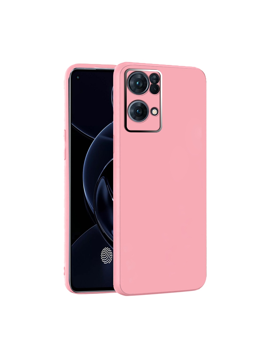

Karwan Oppo Reno7 Pro 5G Shock Proof Phone Back Cover, Pink