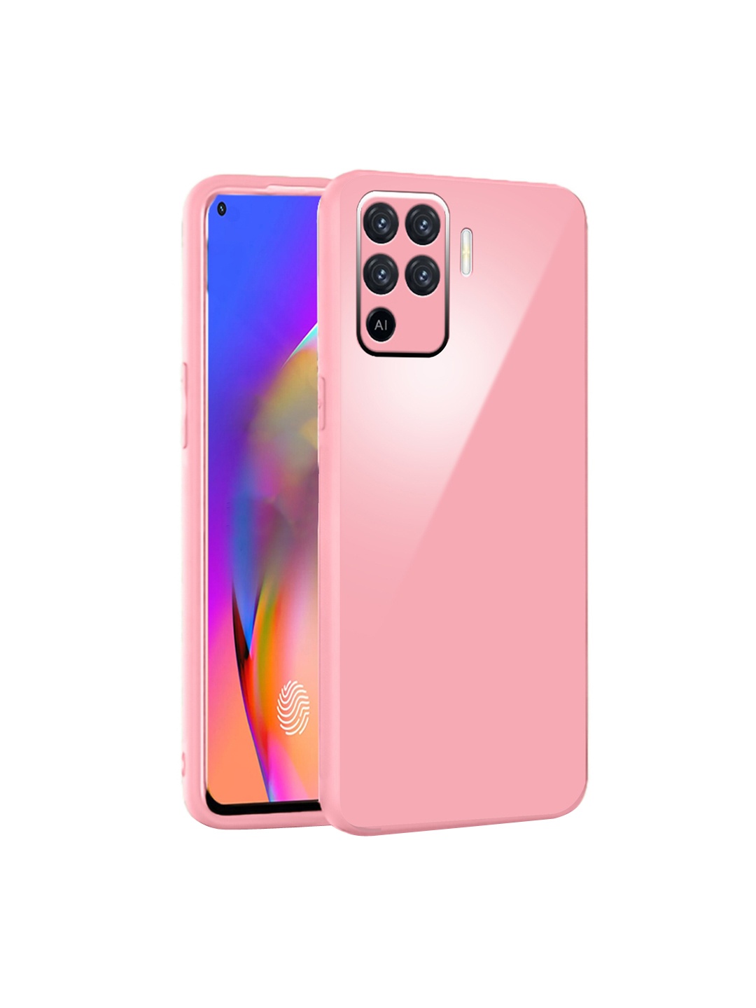 

Karwan Oppo F19 Pro Shock Proof Phone Back Cover, Pink