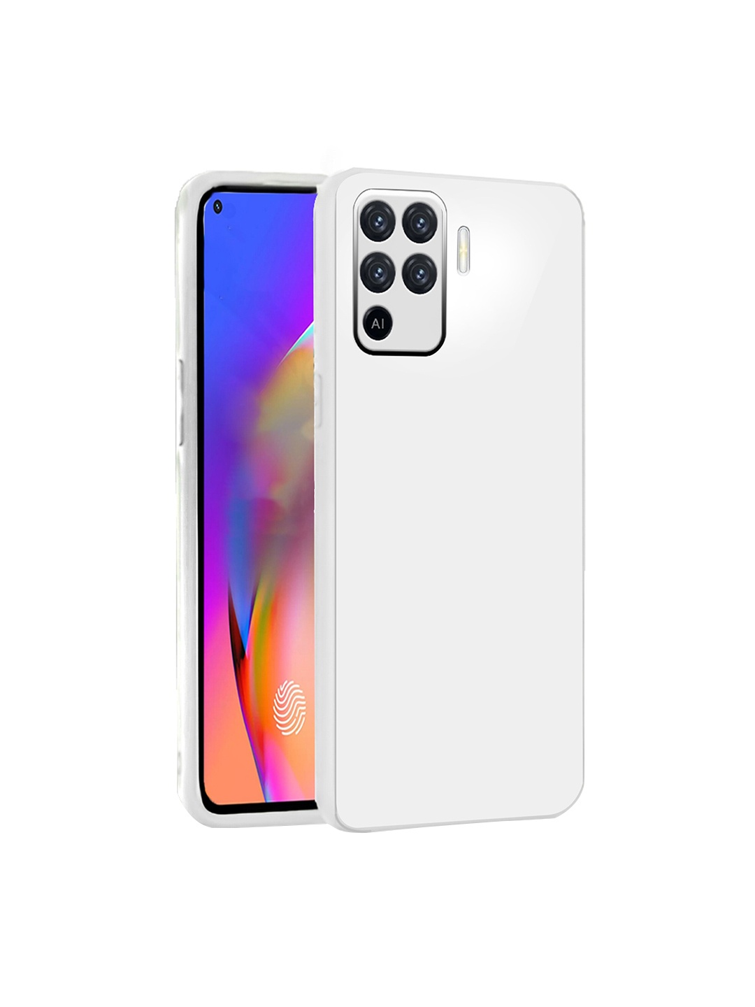 

Karwan Oppo F19 Pro Shock Proof Phone Back Cover, White