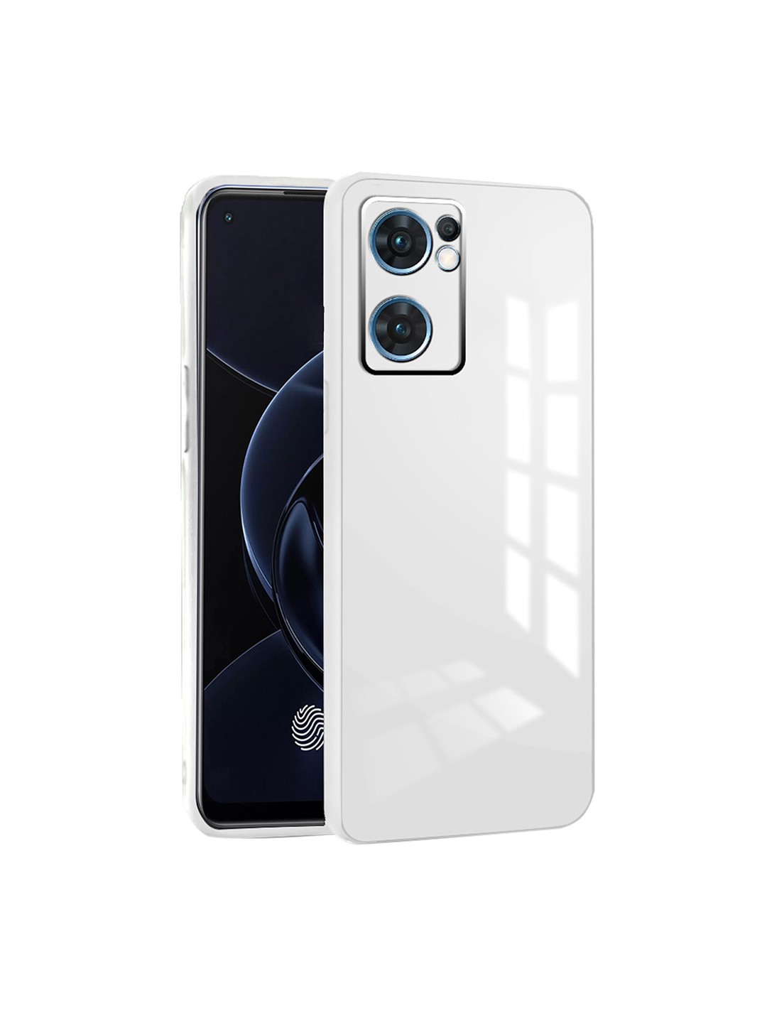 

Karwan Oppo Reno7 5G Shock Proof Phone Back Cover, White