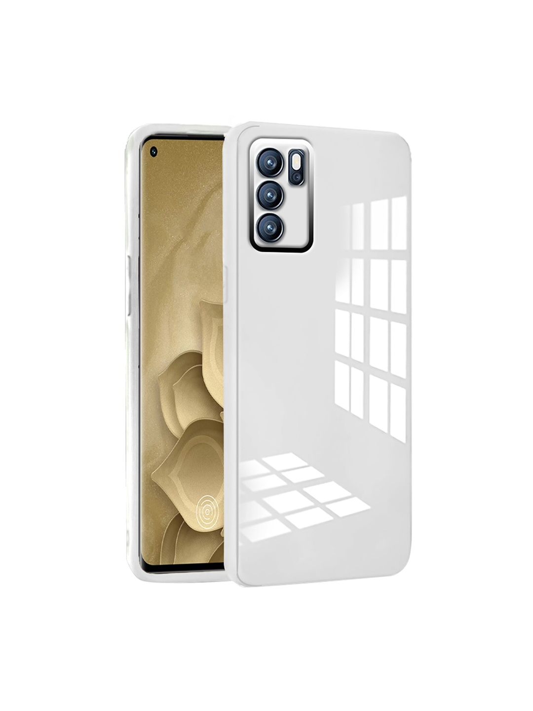

Karwan Oppo Reno6 Pro 5G Shock Proof Phone Back Cover, White