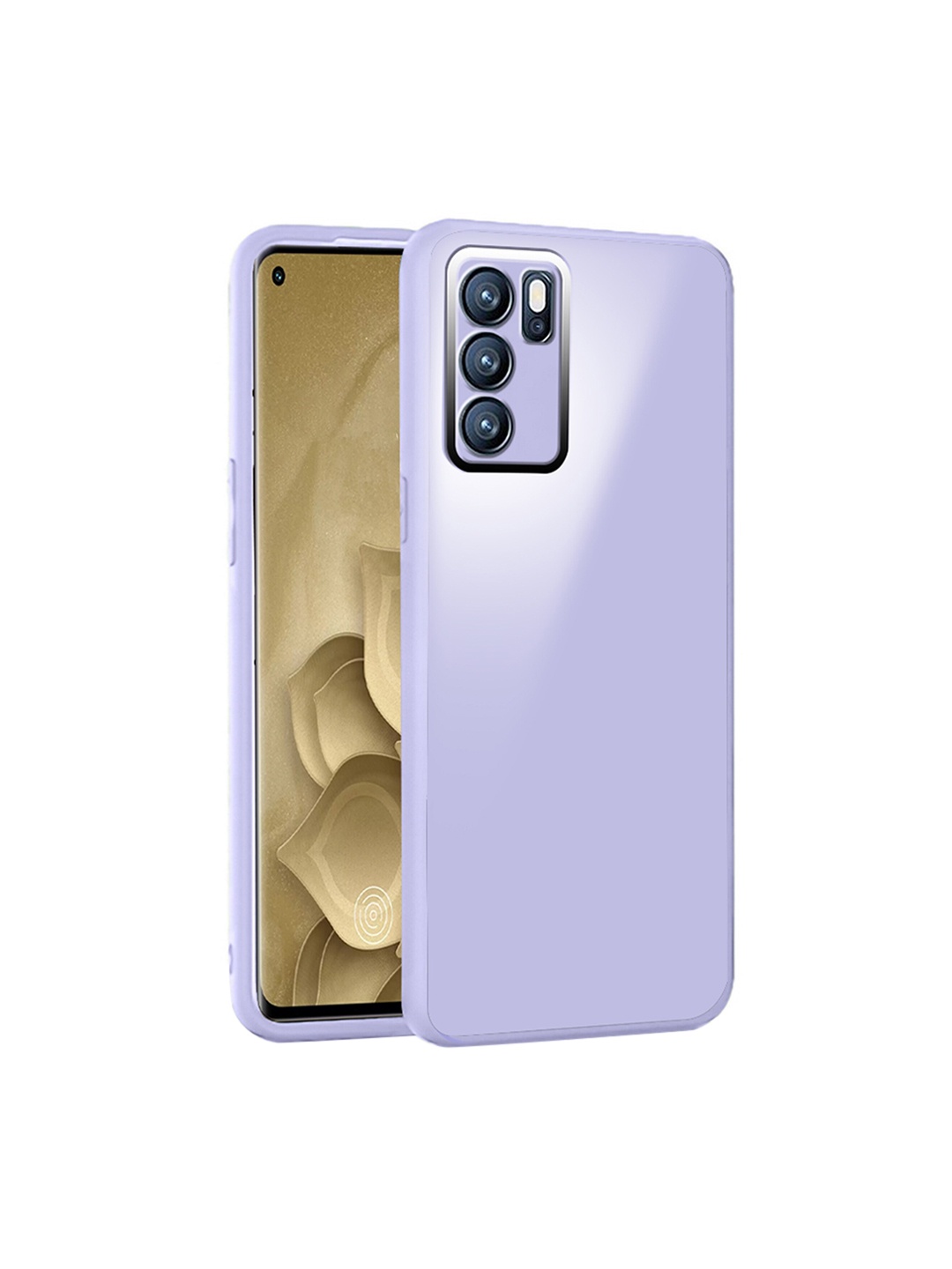 

Karwan Oppo Reno6 Pro 5G Shock Proof Phone Back Cover, Purple