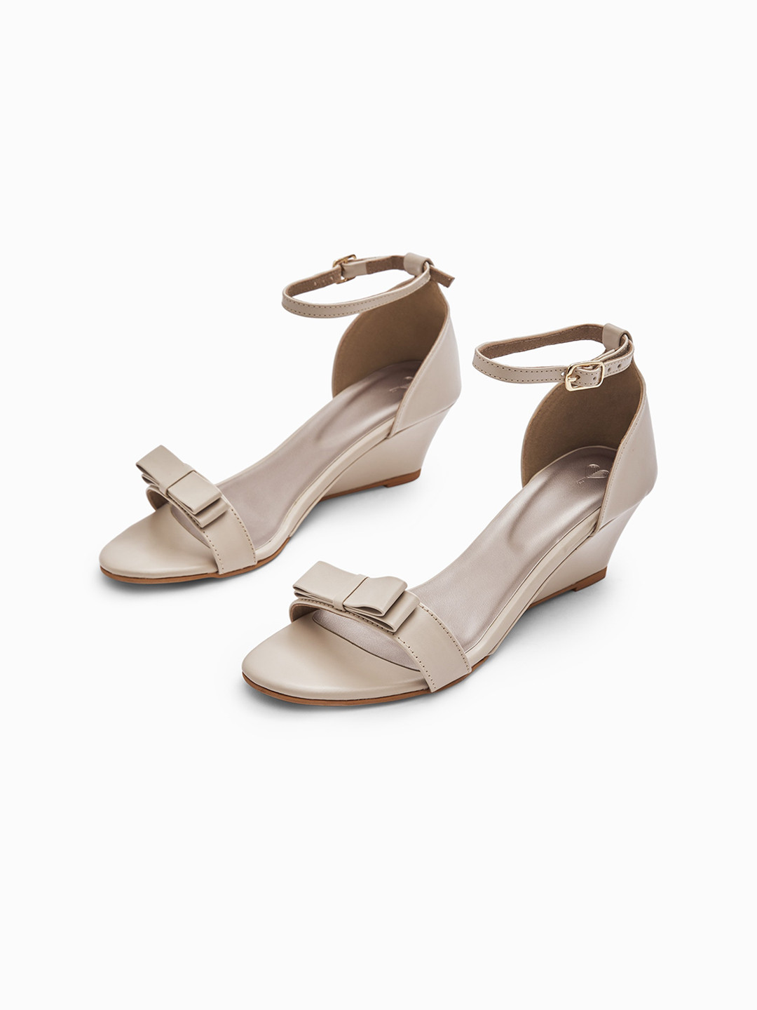 

The Label Life Women Open Toes Wedge Heels, Beige