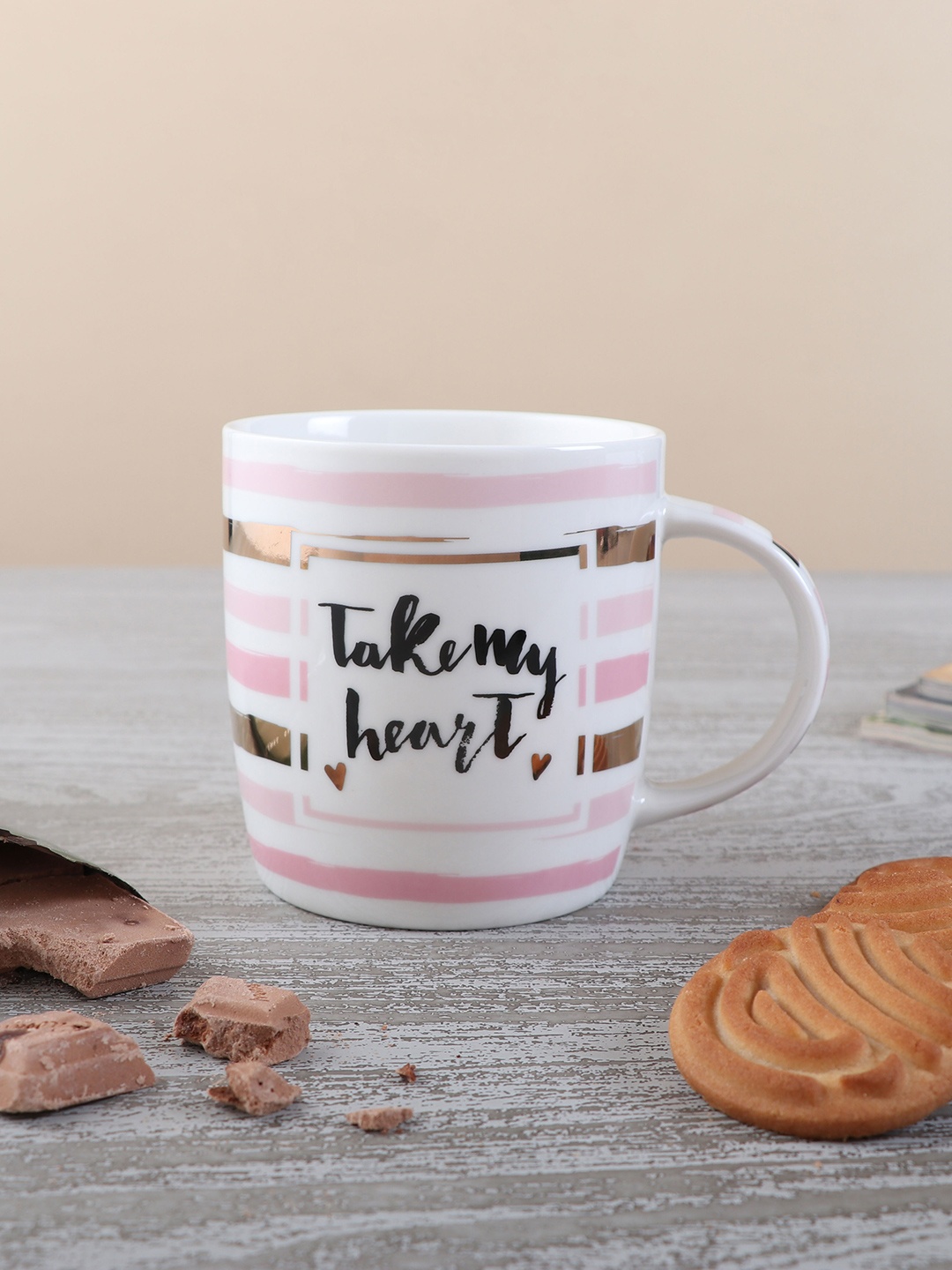 

Archies White & Pink Text or Slogans Printed Ceramic Glossy Mugs