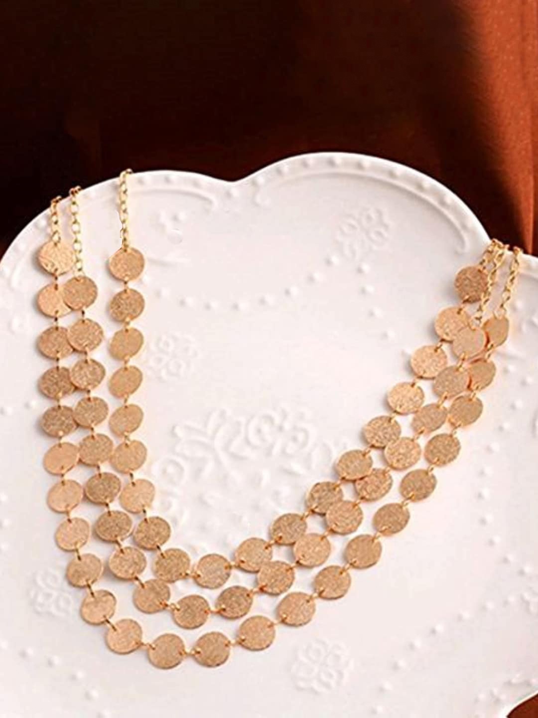

Jewels Galaxy Gold-Plated Coin Layered Necklace