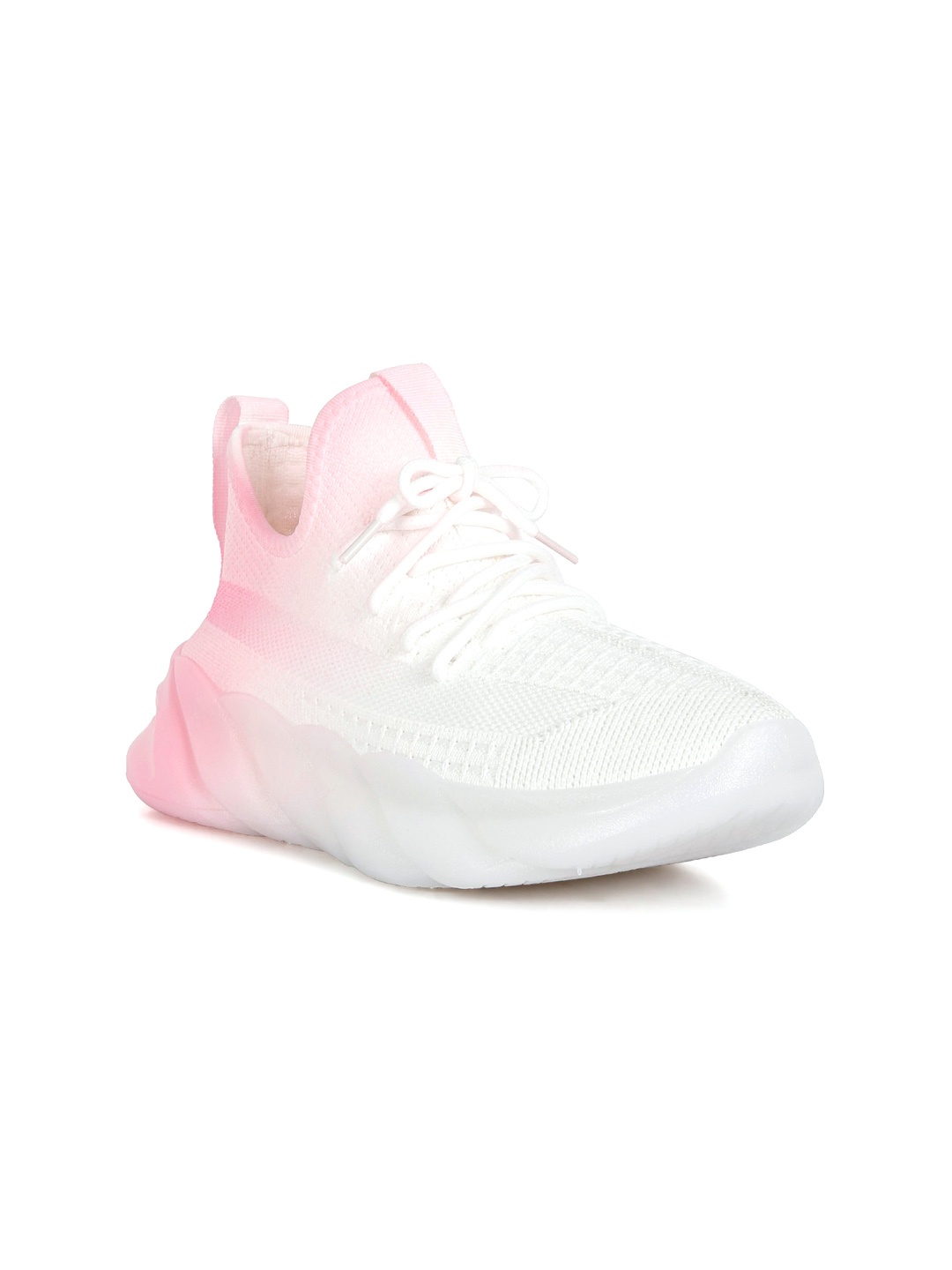 

London Rag Women Colourblocked Textile Sneakers, White