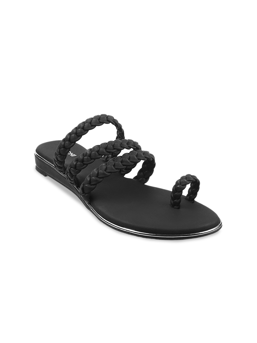 

Mochi Women Embellished One Toe Flats, Black