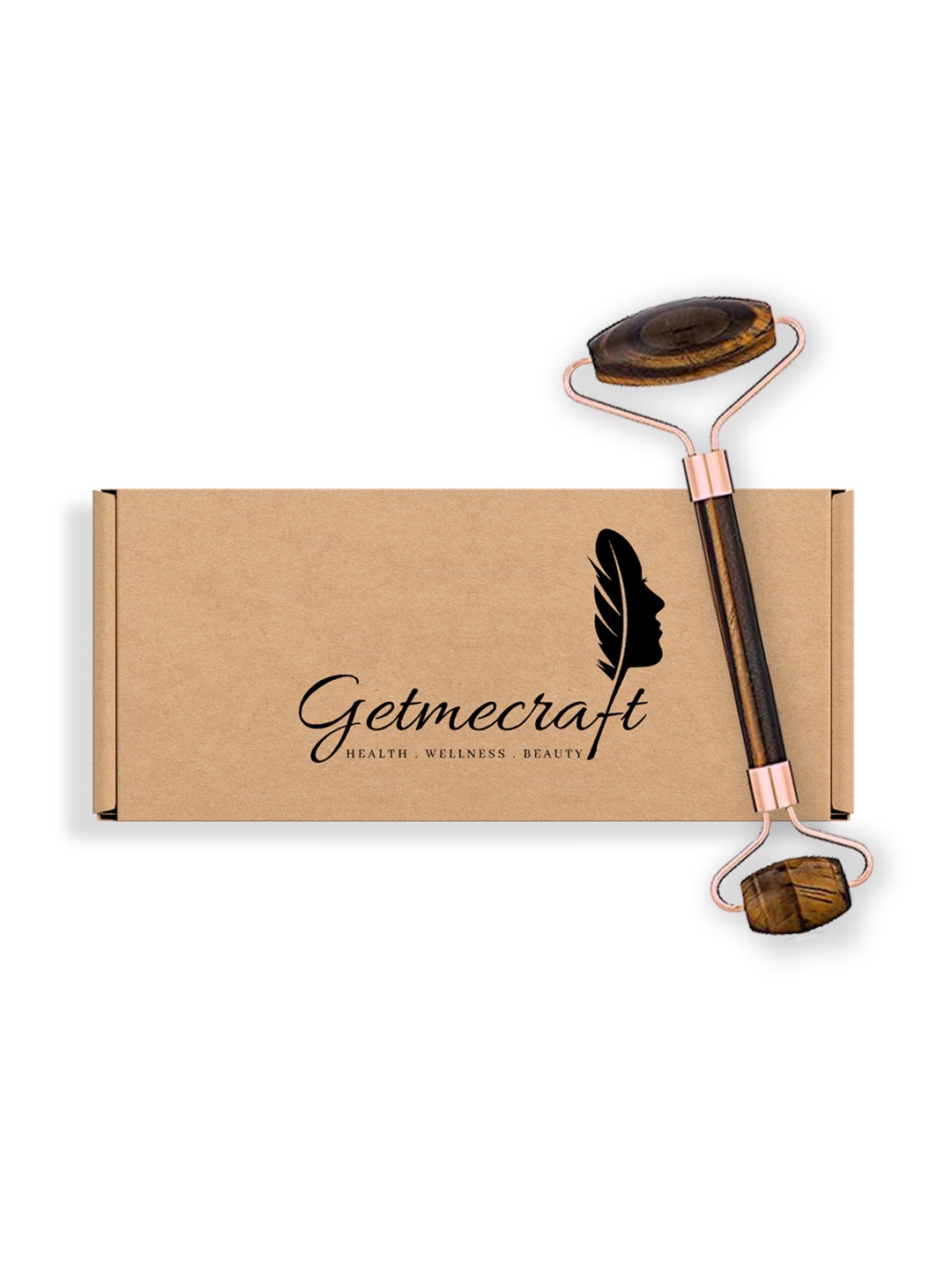 

Getmecraft Tiger Eye Facial Roller - Brown