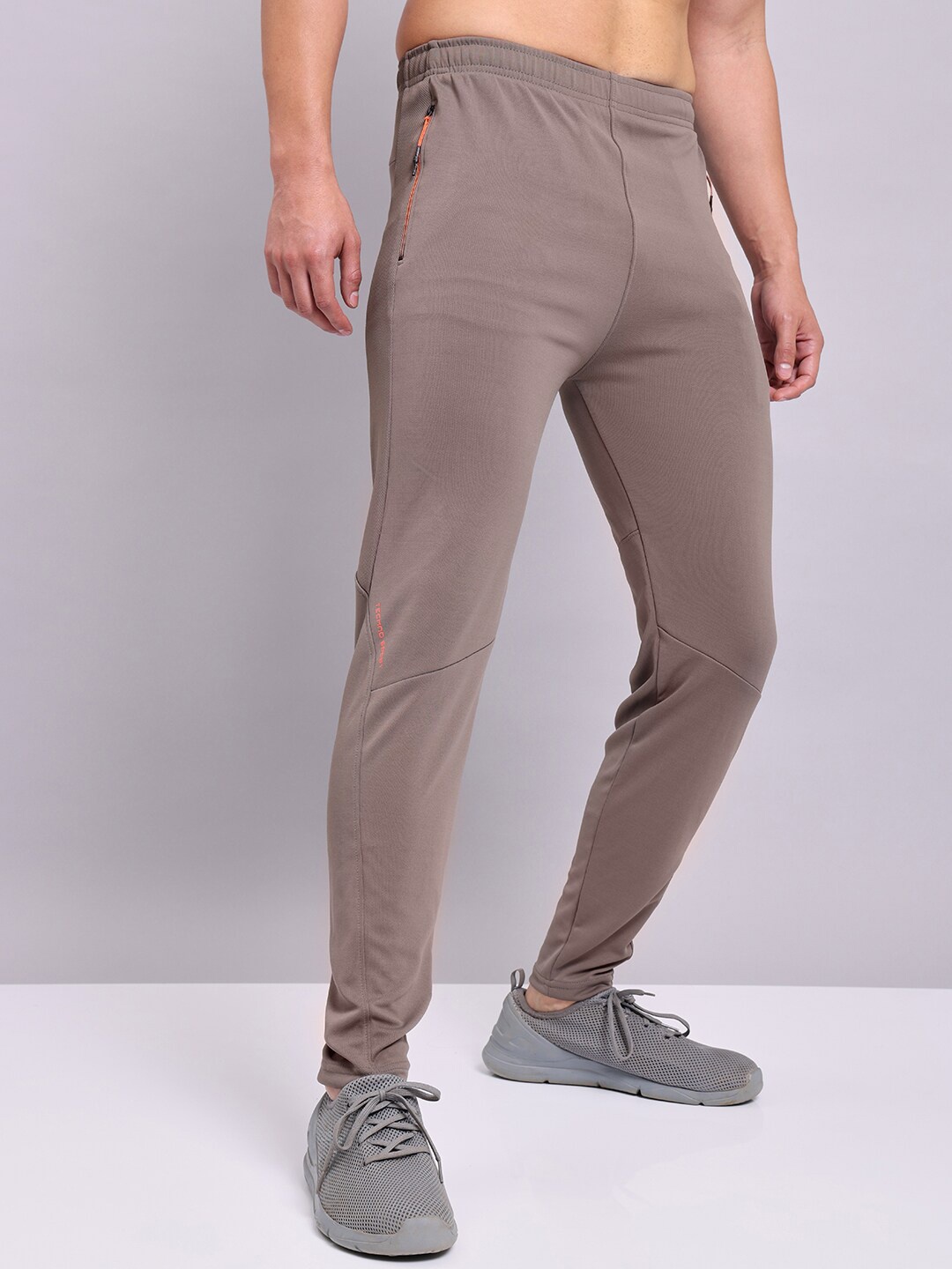 

Technosport Mid-Rise Antimicrobial Sports Track Pants, Grey