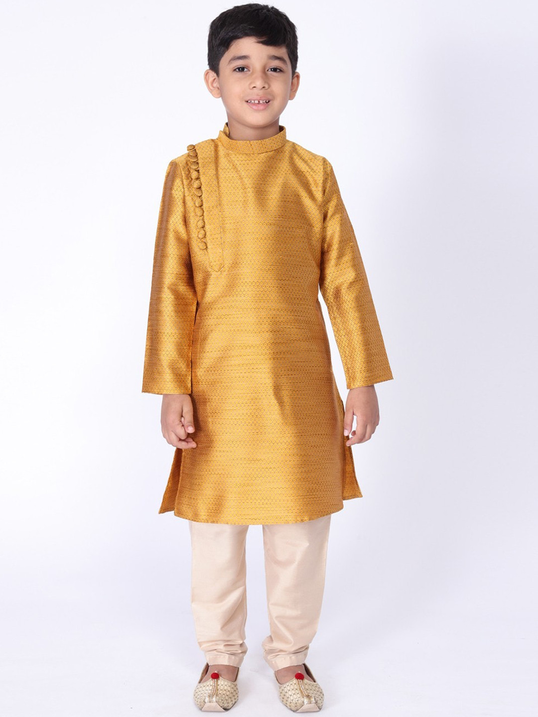 

TABARD Boys Geometric Printed Kurta, Gold