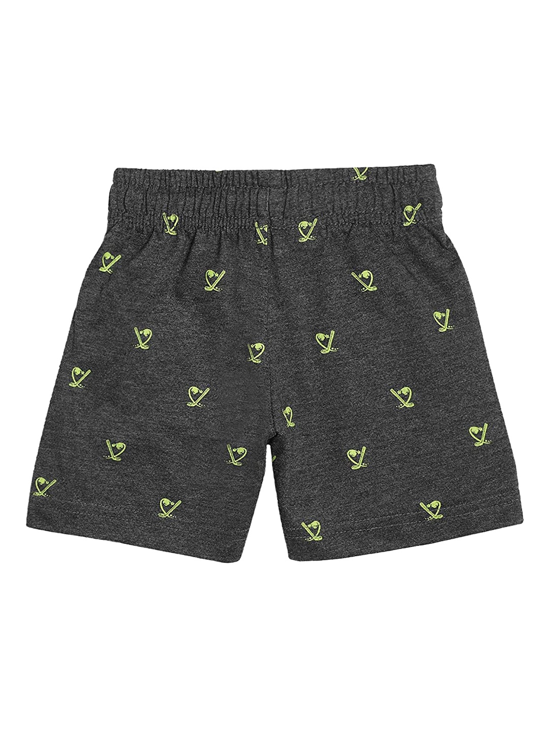 

PROTEENS Boys Cotton Conversational Printed Regular Fit Shorts, Grey