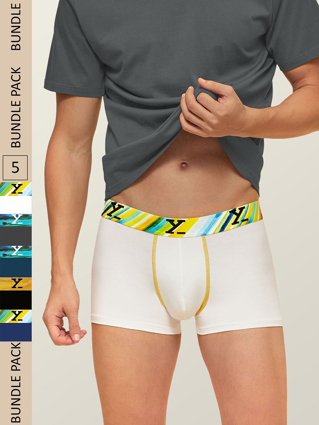 

XYXX Dynamo Pack Of 5 Dynamo Micro Modal Trunks XYTRNK5PCKN197, Blue
