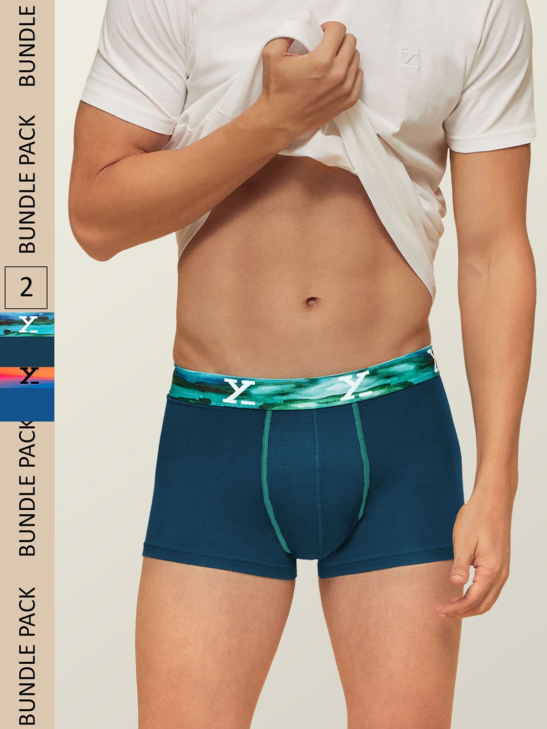 

XYXX Pack Of 2 Dynamo Micro Modal Trunks XYTRNK2PCKN125, Blue
