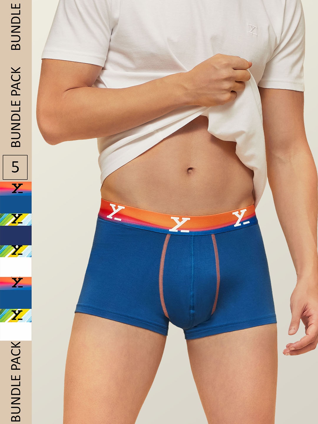 

XYXX Pack Of 5 Sweat Wicking Dynamo Micro Modal Trunks XYTRNK5PCKN127, Blue