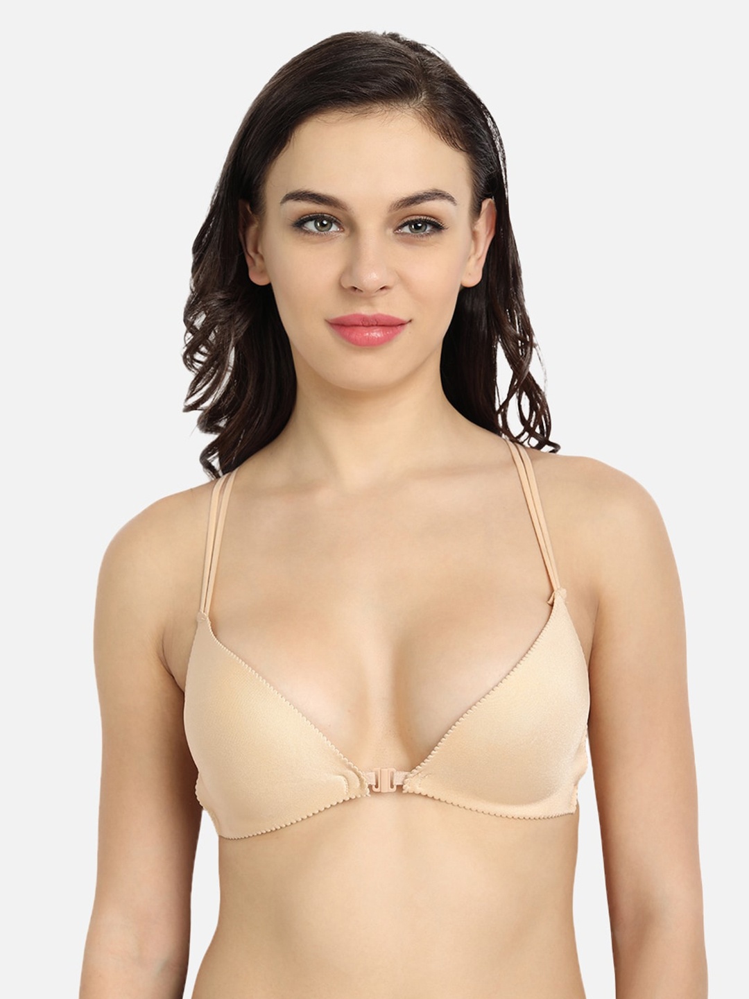 

Spiaty Non-Padded Balconette Seamless Bra, Beige