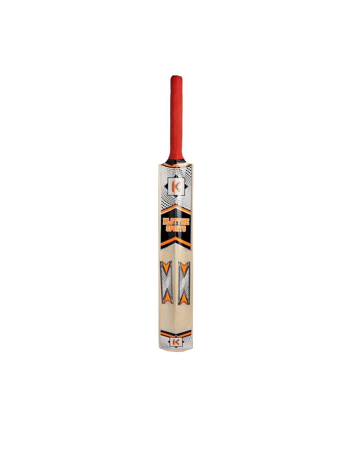 

KLOTTHE Kids Printed Cricket Bat With 1 Tennis Ball & 3 Wicket Stumps, Black